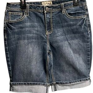 Earl Jeans Dark Blue Denim Shorts